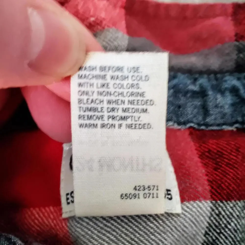 OshKosh B'gosh Baby Toddler Buttondown Flannel Size 24m - Picture 4 of 11